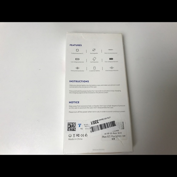 IPHONE Battery Case for 6P/6SP/7P/8P Rose Gold NEW - Picture 2 of 6